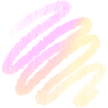 Pink Yellow gradient brush strokes blending into textured bold grunge inspired effects png