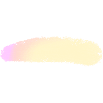 Gorgeous Pink Yellow gradient brush strokes blending into rough gritty grunge marks png