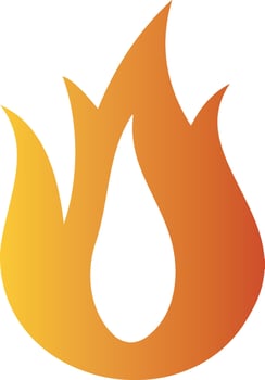 Blazing Flame Logo Design vector