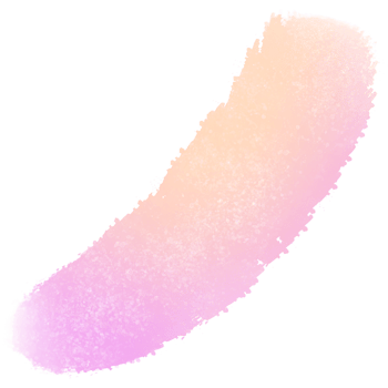 Beautiful Pink and Yellow gradient brush strokes blending into rough gritty grunge edges png