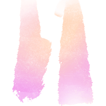 Soft Pink Yellow gradient brush strokes blending into bold gritty grunge effects png