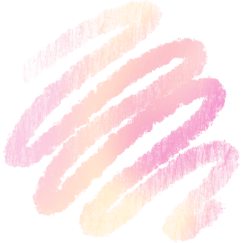 A vibrant pink Yellow gradient with a rough hand drawn grunge stroke png