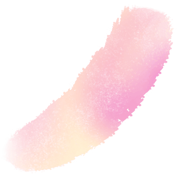 Hand sketched gradient stroke of pink and Yellow with rough textures png