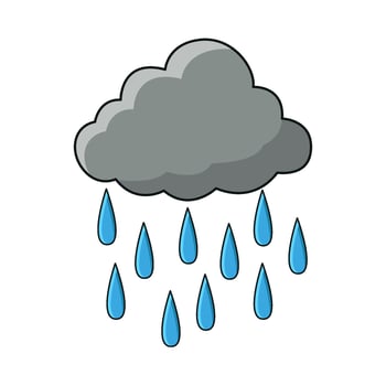 illustration of rain vector