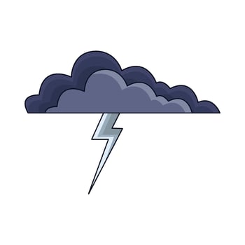 illustration of thunderstorm vector