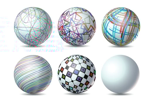 Abstract 3D Sphere Of Design vector