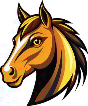 Horse colourful design vector