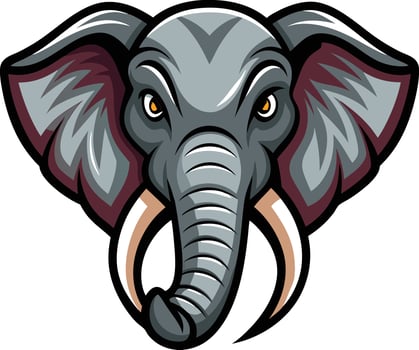 elephant colourful illustration vector