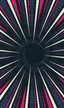 Abstract radial stripes retro wallpaper vector