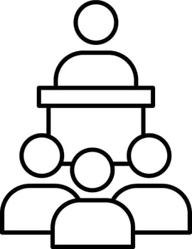Public speaking icon vector