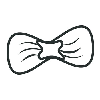 Bow Tie Icon Template Flat Design on white background. vector