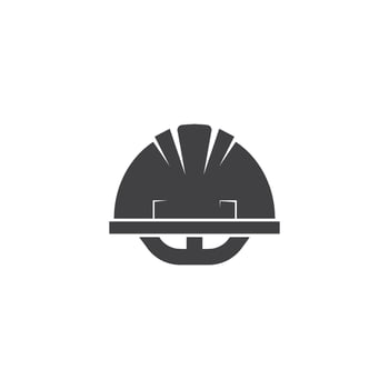 worker helmet illustration design vector