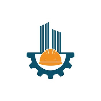 construction helmet illustration design vector