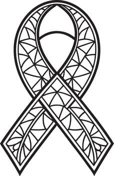 Coloring pages for cancer awareness vector