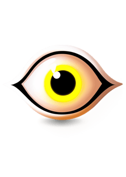 Halloween Highlighted Evil Eye Glowing In The Dark Design Perfect For Pullover, Dresses, Anime Sticker, Art Board Print, Mug png