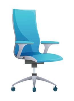 Office chairs illustration isolated on white background vector
