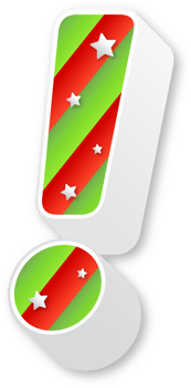Exclamation mark, Christmas Alphabet, Christmas Stripes Letters png