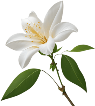 Jasmine Blossom Graphic Clipart. . png