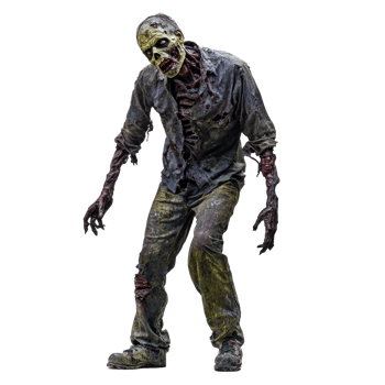 the walking dead zombie figure, transparent background png