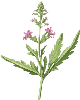 Mock Vervain Flower Clipart for Event Invitations. . png
