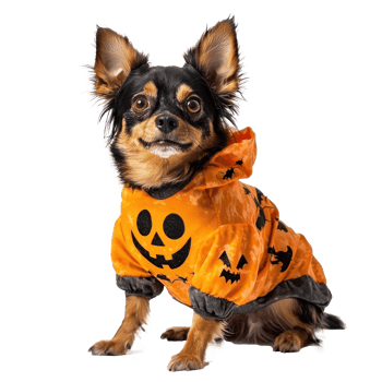a chihuahua dog wearing a halloween costume png