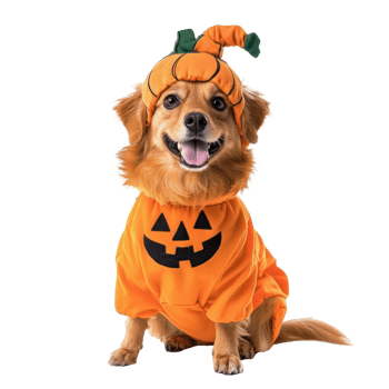 a dog wearing a halloween costume png