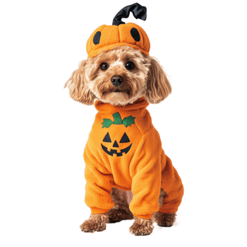 a dog dressed in a halloween costume png