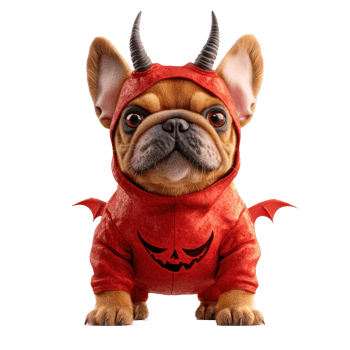 french bulldog in halloween costume png