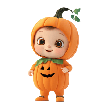 a baby in a halloween costume png