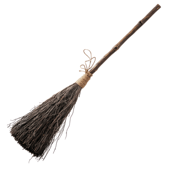a broom with a handle on a transparent background png
