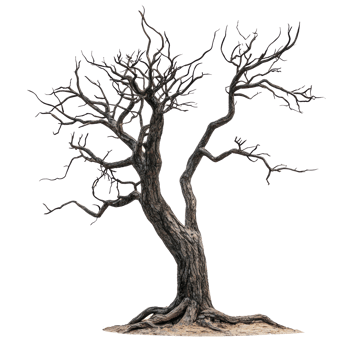 a dead tree on a white background png