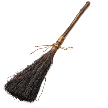 a broom with a long handle and a wooden handle png