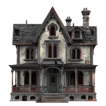 an old house with a porch and a porch png