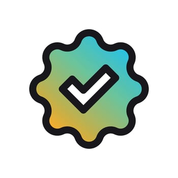Simple icon on a theme official discount offer vector