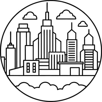 City Lights and Skyscrapers Set vector