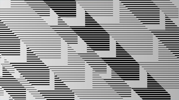 Abstract geometric arrow diagonal black and white halftone background vector