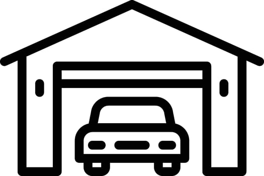 Car garage icon vector