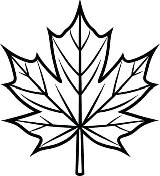 Maple leaf logo design template, happy Canada day vector