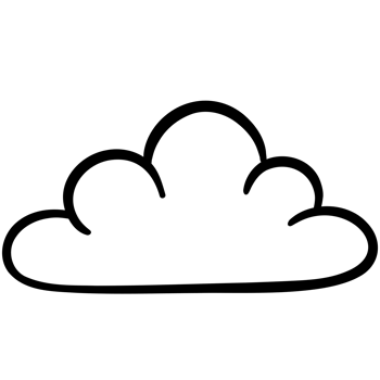 Black line cloud png