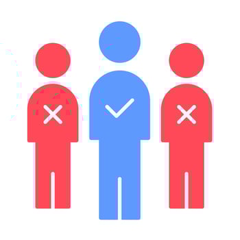 Attendance Gap Icon vector