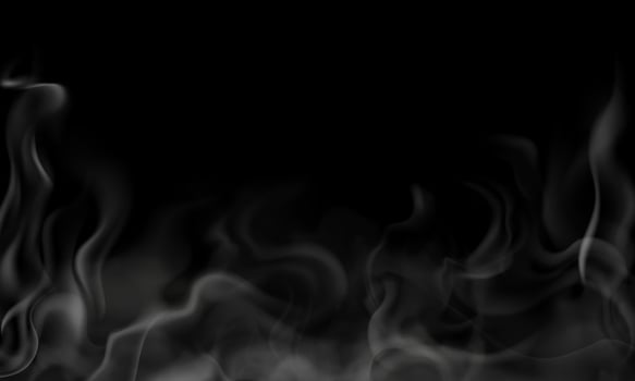 Smoke background. Fog or smoke transparent frame. Scene of white cloudiness, steam or morning mist. realistic evaporation texture vector