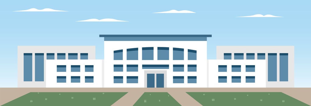 Federal office building. immigration office. Office building. vector