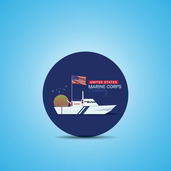 United States Marine Corps Birthday social media ads vector