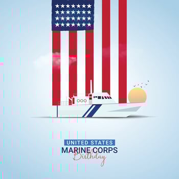 United States Marine Corps Birthday vector