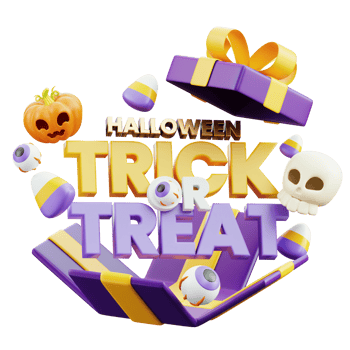 Halloween Trick Or Treat 3D Halloween Icon for uiux, web, app, infographic, etc png