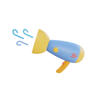 3D Ilustration Hair Dryer png