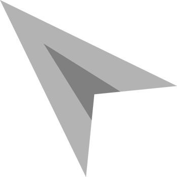 Gray paper plane icon png