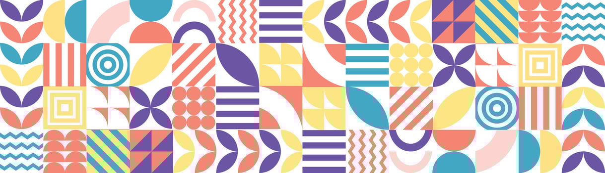 mosaic tile colorfull seamless pattern geometric vector