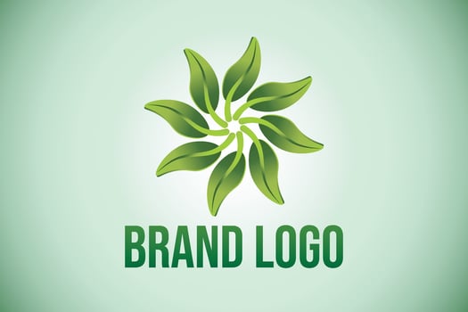 Leaf icon design. Botanical logo design. vector
