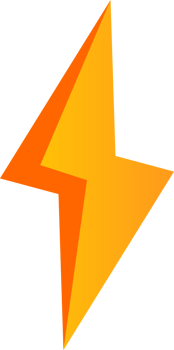 electric thunder bolt power icon png